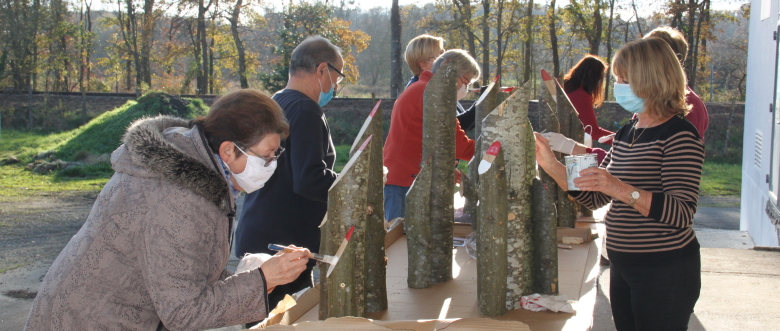 Père Noël peints par les élus