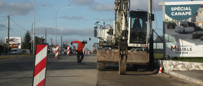 Travaux sur la RD 910