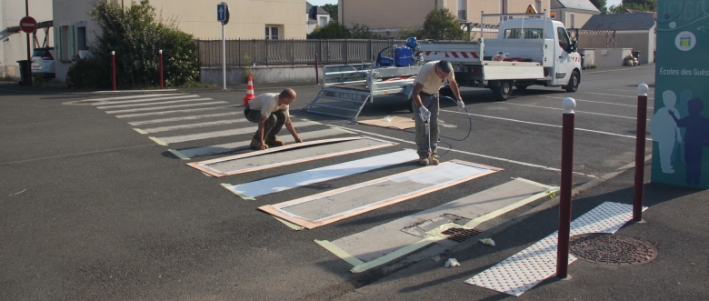 Reprise du marquage au sol