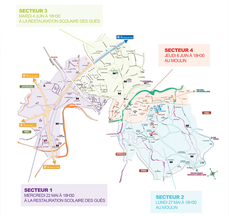 Carte réunions publiques