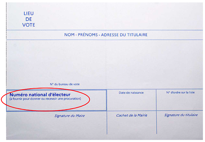 Numéro d'électeur